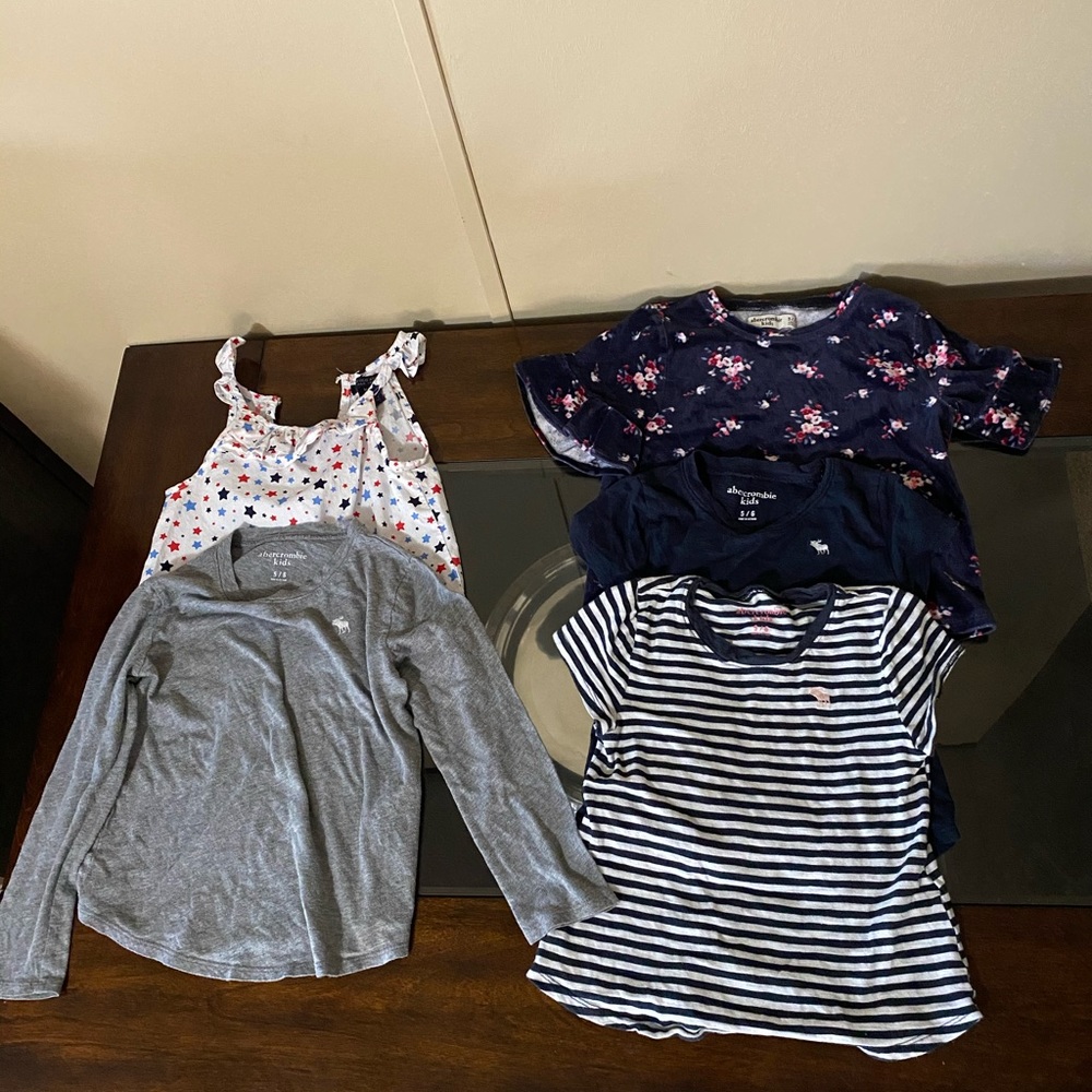 Abercrombie shirts Girls size 5/6 shirts
